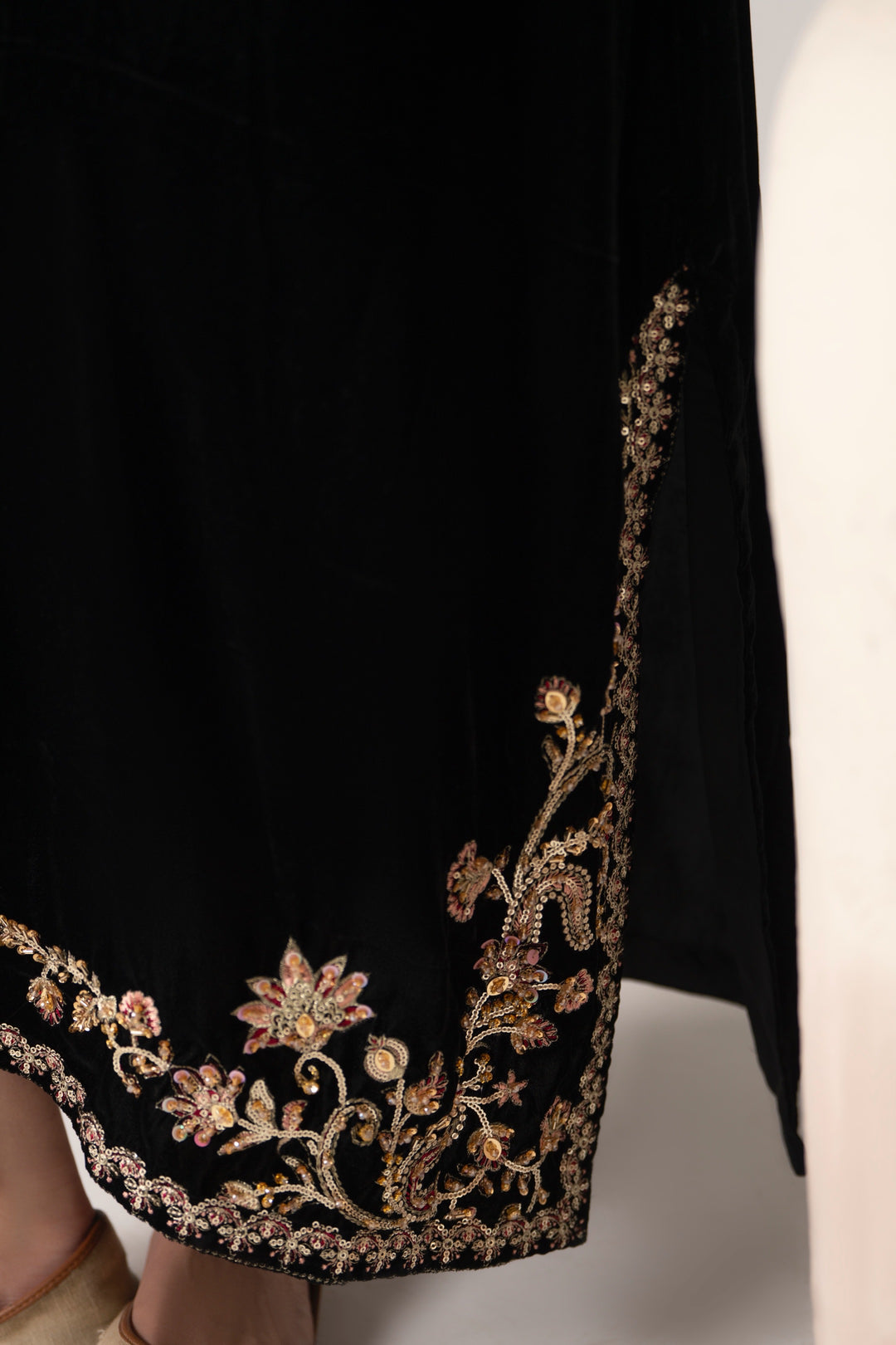 Black Velvet Kaftan
