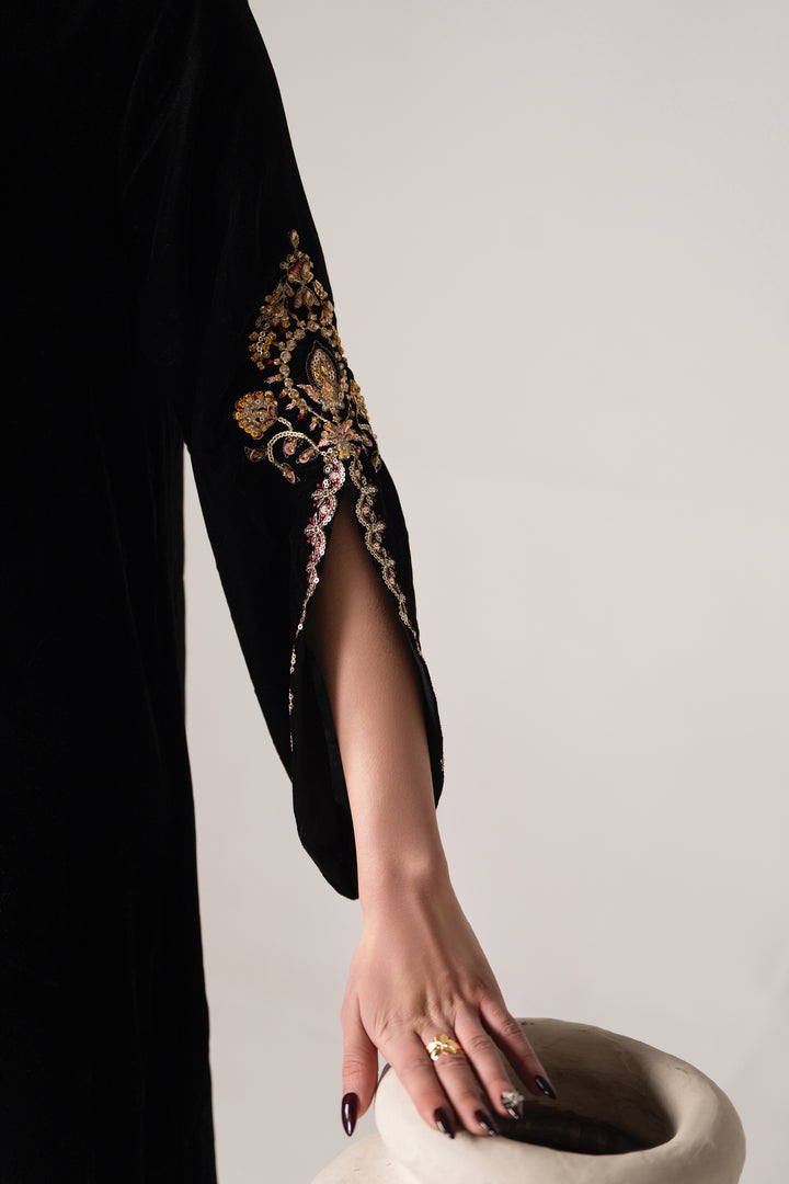Black Velvet Kaftan
